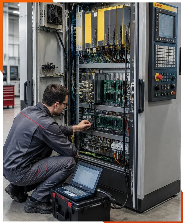 Ремонт систем ЧПУ FANUC промышленных станков в Кузнецке